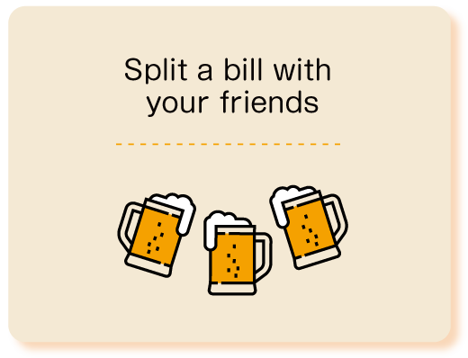 Split a bill with your friends