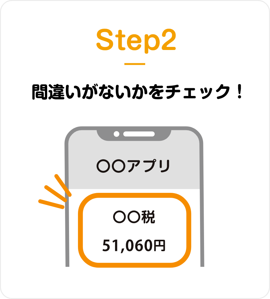 Step2 間違いがないかをチェック！