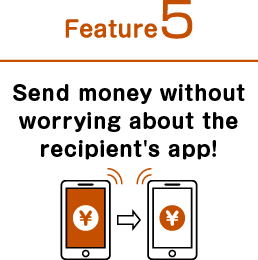 Feature 5: Send money without worrying about the recipient's app!